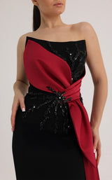 MNM Couture O07861 Black/Red