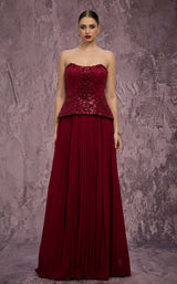 MNM Couture Q7788 Burgundy