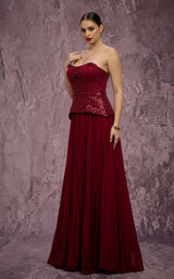 MNM Couture Q7788 Burgundy