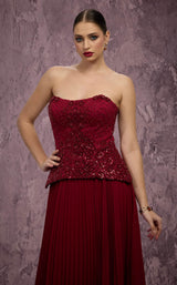 MNM Couture Q7788 Burgundy