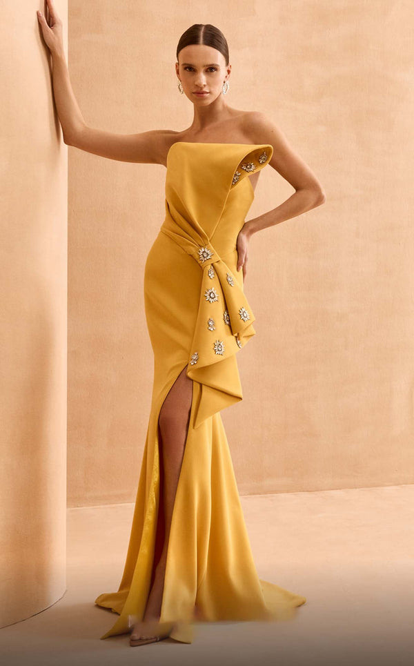 MNM Couture V02031 Yellow