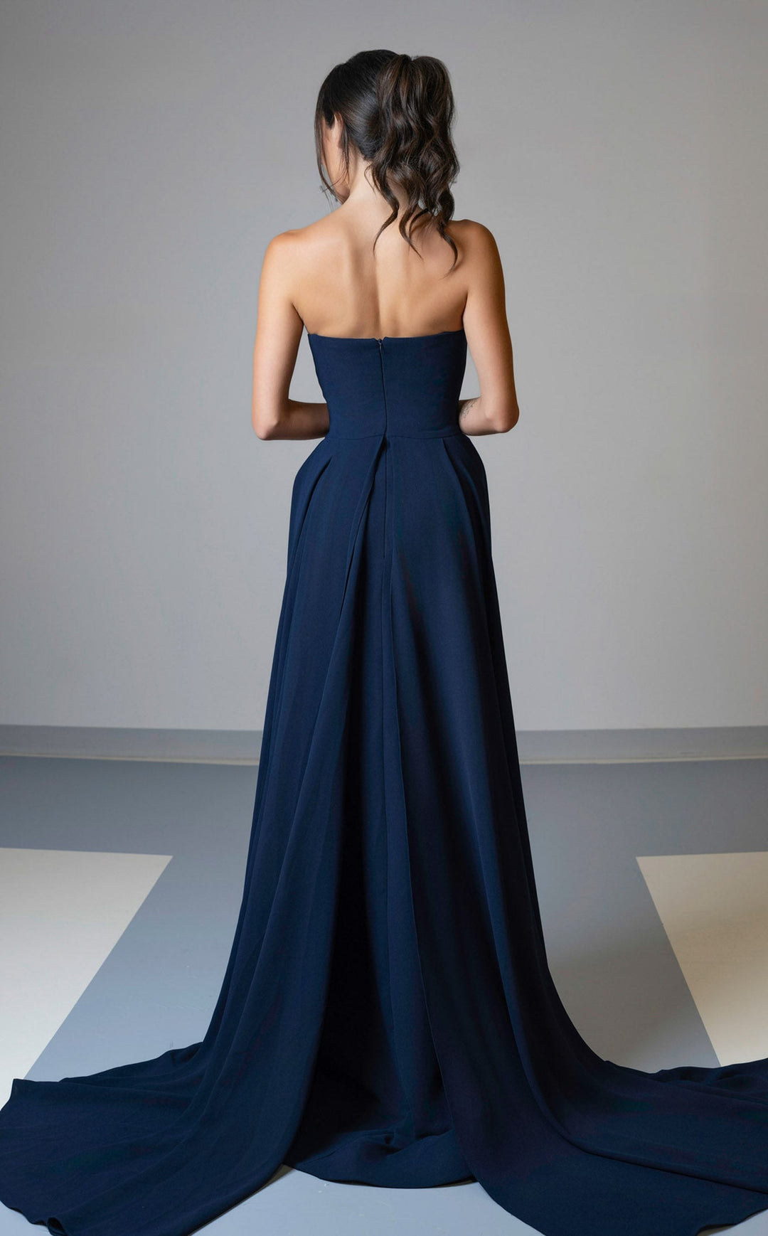 MNM Couture V07539 Navy Blue