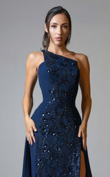 MNM Couture V07539 Navy Blue