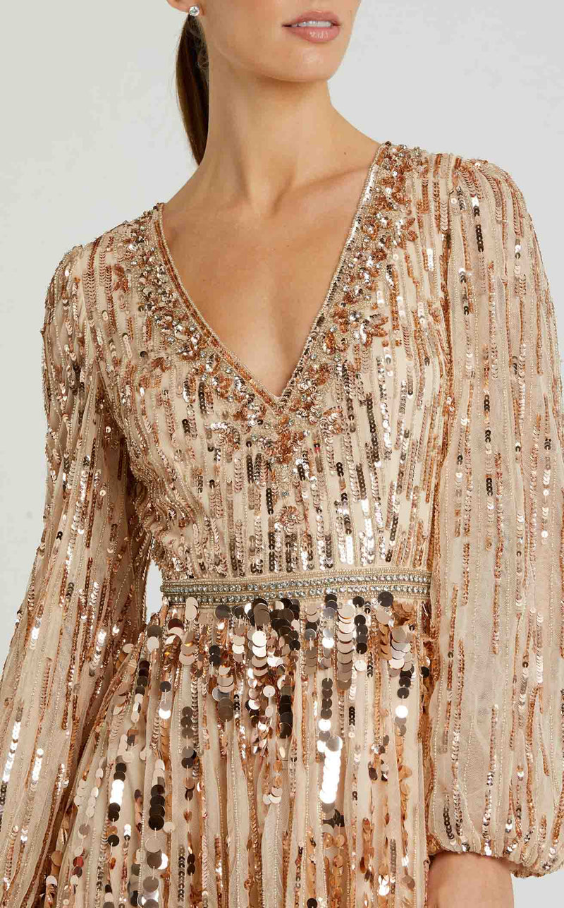 Mac Duggal 10059 Bisque