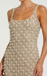 Mac Duggal 10084 Nude/Silver