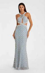 Mac Duggal 10098 Vintage-Blue