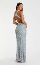 Mac Duggal 10098 Vintage-Blue