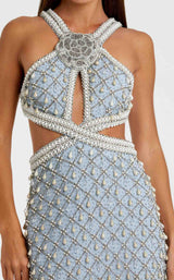 Mac Duggal 10098 Vintage-Blue