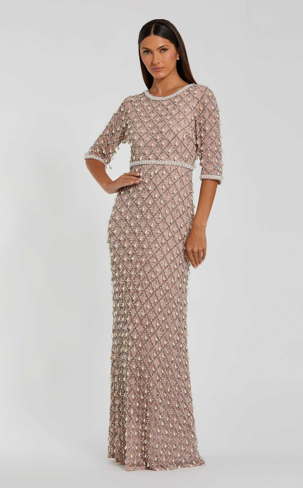 Mac Duggal 10099 Light Rose