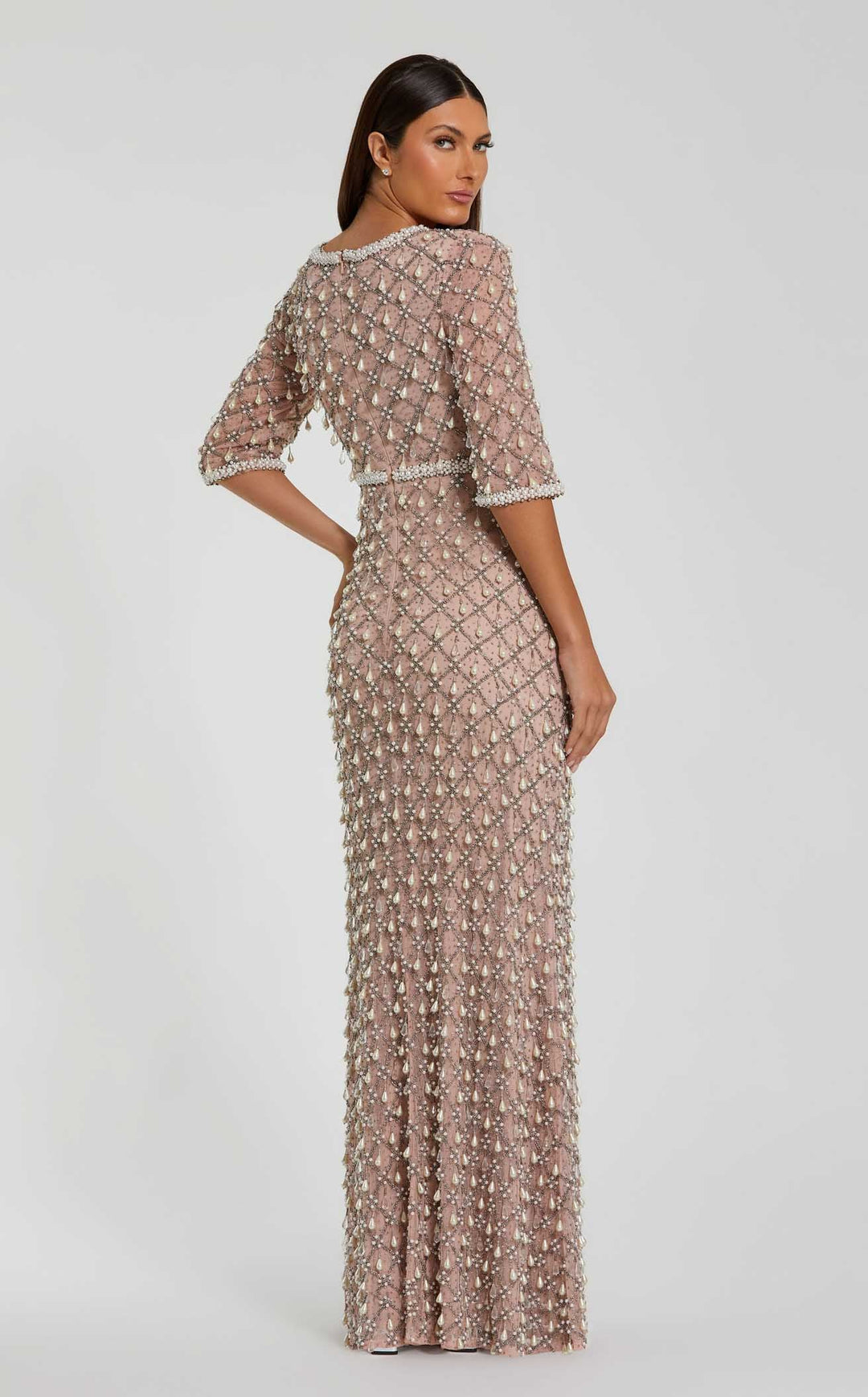 Mac Duggal 10099 Light Rose