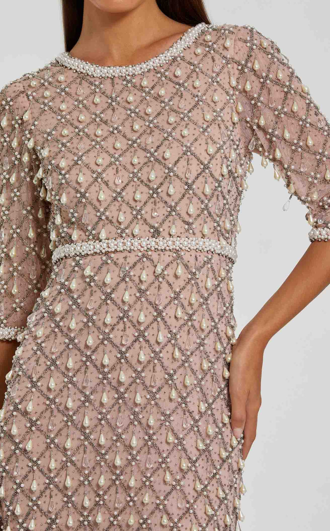 Mac Duggal 10099 Light Rose