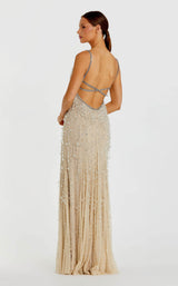 Mac Duggal 10101 Nude/Silver