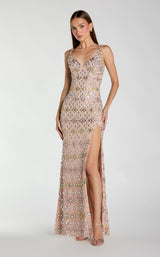 Mac Duggal 10155 Light Rose