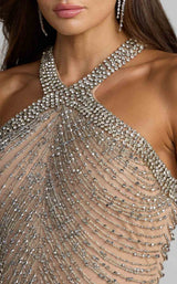Mac Duggal 10206 Nude/Silver