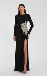 【Mac Duggal】ルーシュカットアウトAラインマキシドレス Mac Duggal】ルーシュカットアウトAラインマキシドレス Mac