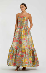 Mac Duggal 11825 Turquoise Multi
