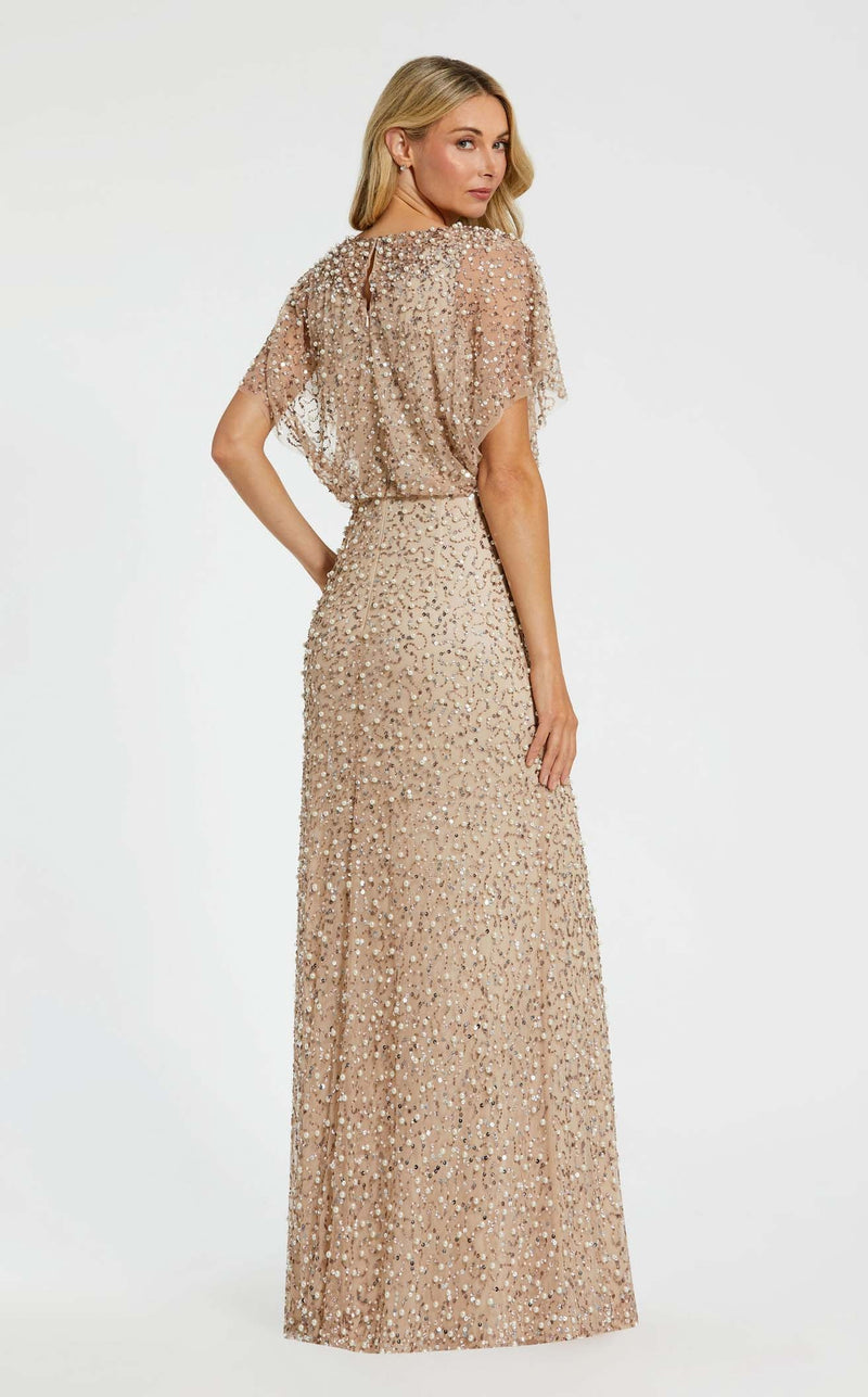 Mac Duggal 14523 Nude/Gold