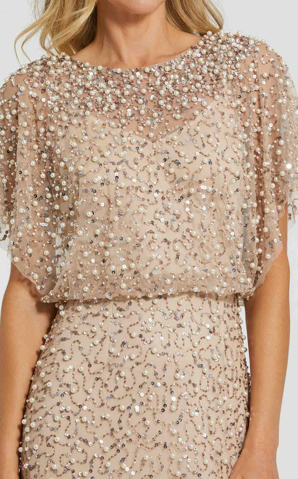 Mac Duggal 14523 Nude/Gold