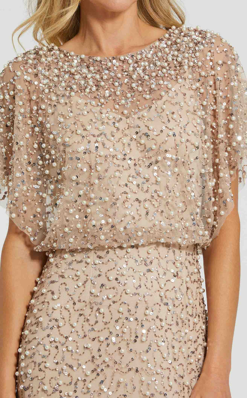 Mac Duggal 14523 Nude/Gold