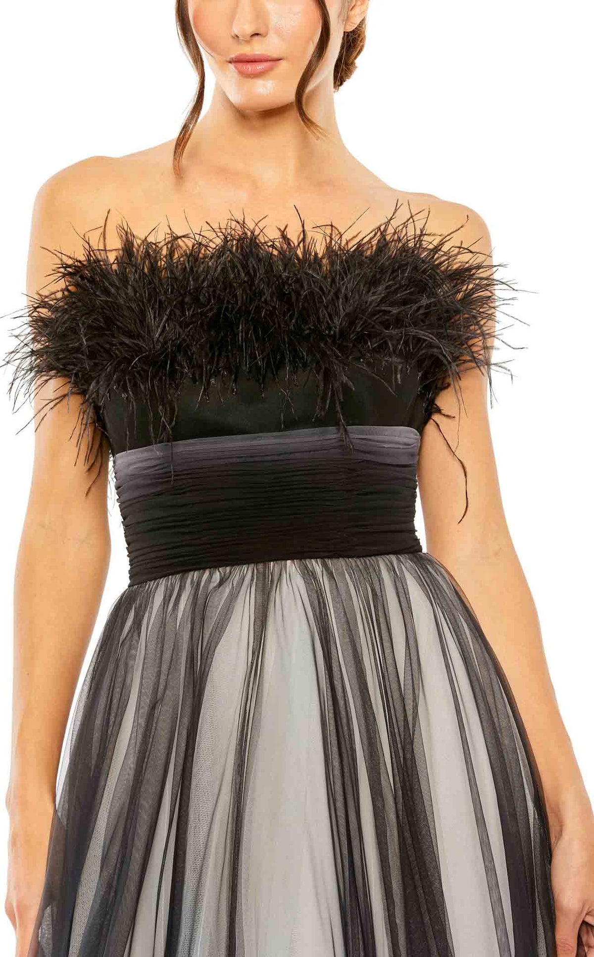 Mac duggal ombre black lt 105 deals