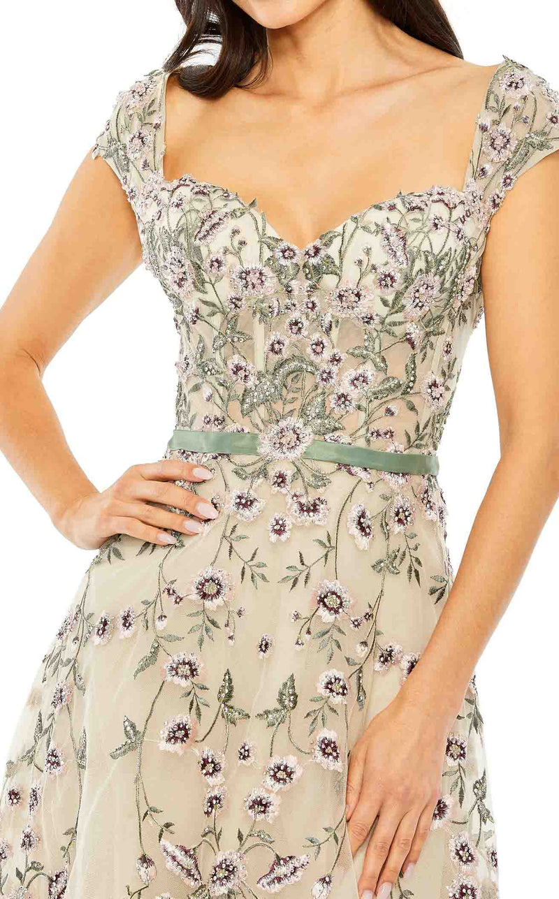 Mac Duggal 20582 Nude Multi
