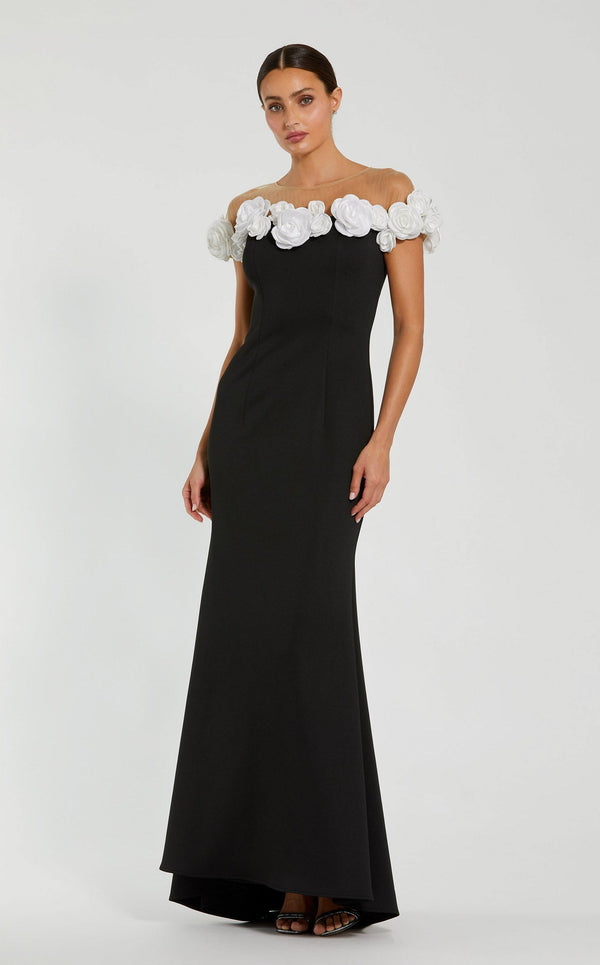 Mac Duggal 21041 Black-Cream