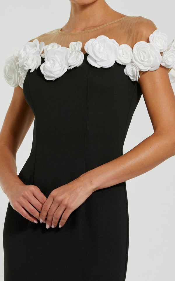 Mac Duggal 21041 Black-Cream
