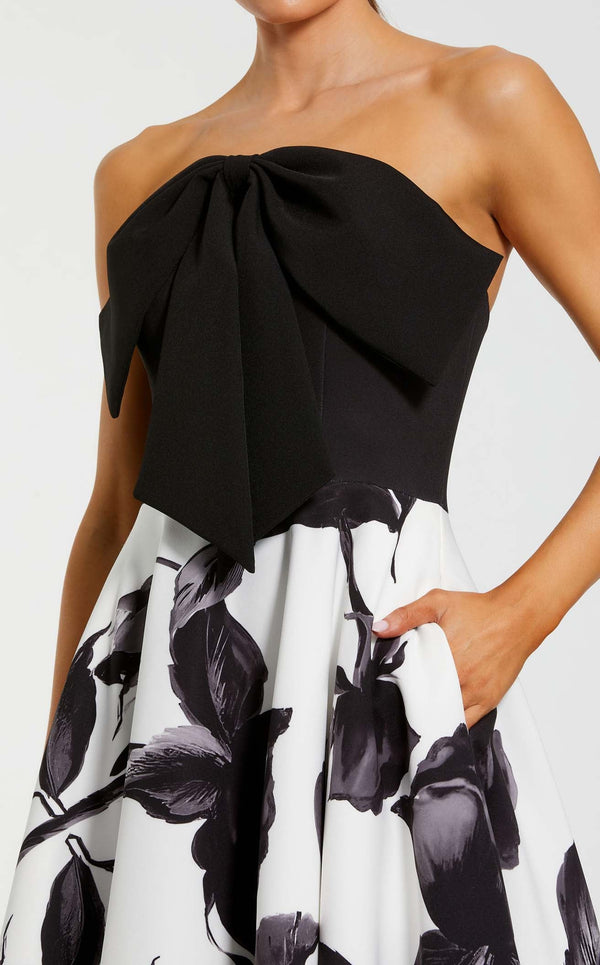 Mac Duggal 21151 Black Multi