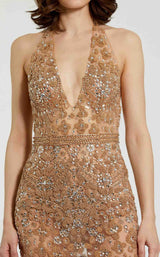 Mac Duggal 2241 Nude/Silver