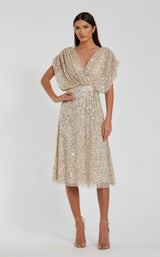 Mac Duggal 23027 Nude/Silver