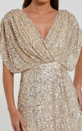 Mac Duggal 23027 Nude/Silver
