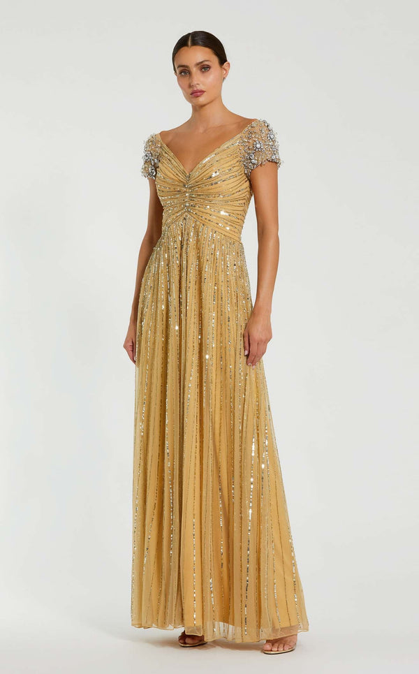 Mac Duggal 23042 Gold