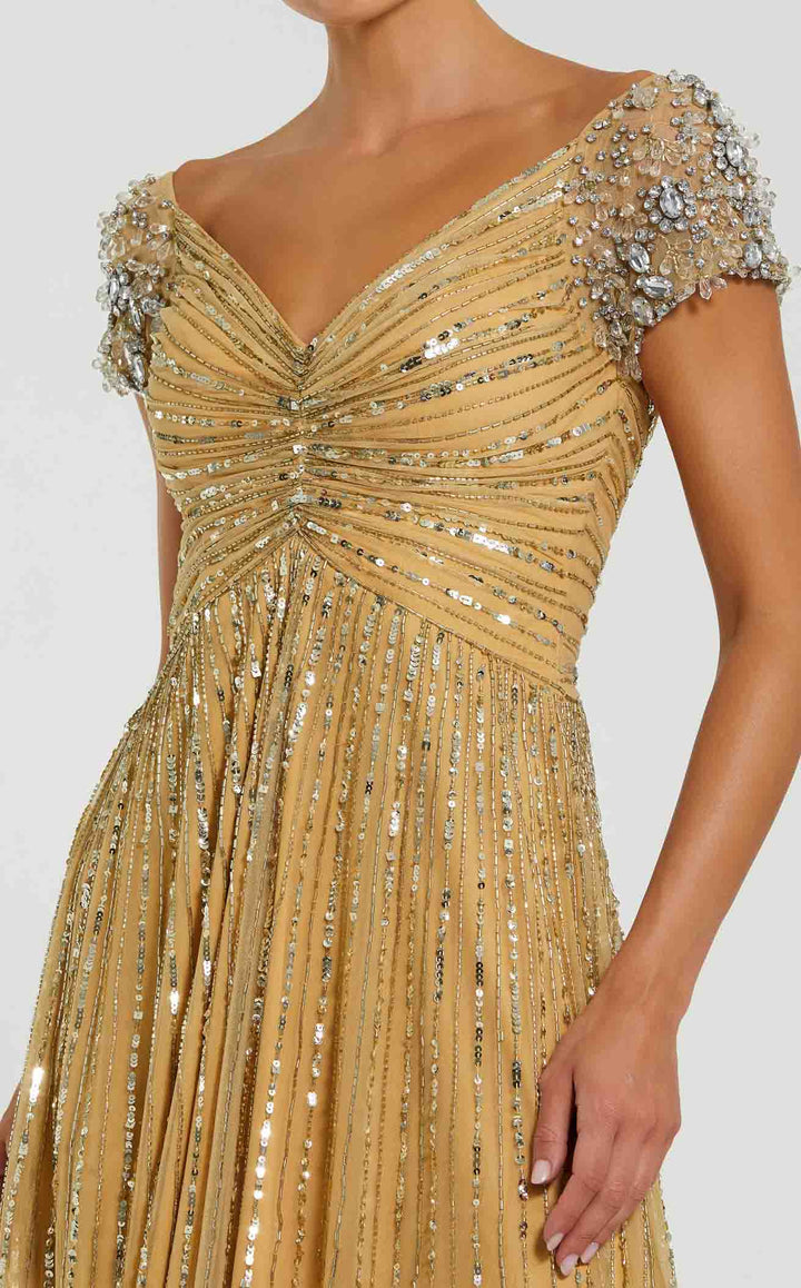 Mac Duggal 23042 Gold