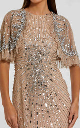 Mac Duggal 23044 Nude/Silver