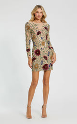 Mac Duggal 24006 Nude-Multi