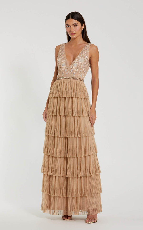 Mac Duggal 24061 Nude