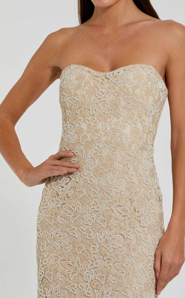 Mac Duggal 24067 Beige