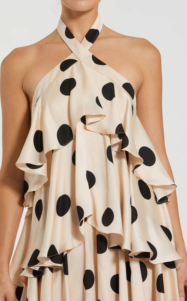 Mac Duggal 27540 Cream-Black
