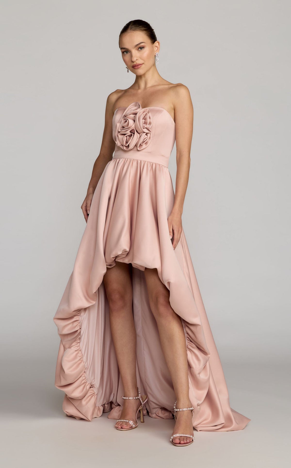 mac duggal a line dress 27554 Color:WHITE line silhouette with a kids STEM dresses Sequined A-line Evening Dresses