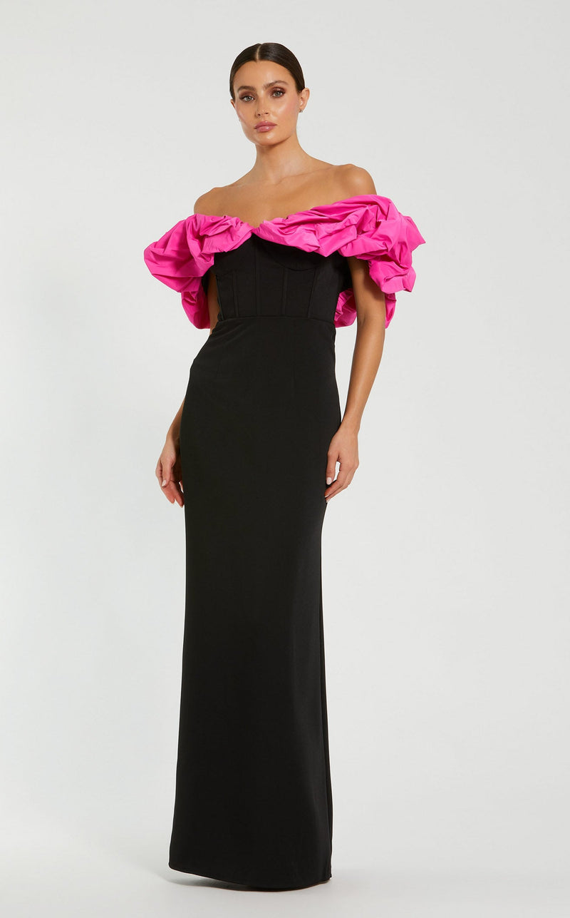 Mac Duggal 27669 Black/Hot Pink