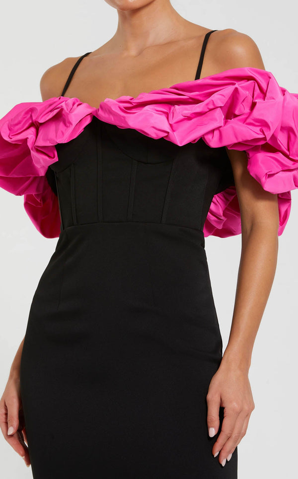 Mac Duggal 27669 Black/Hot Pink