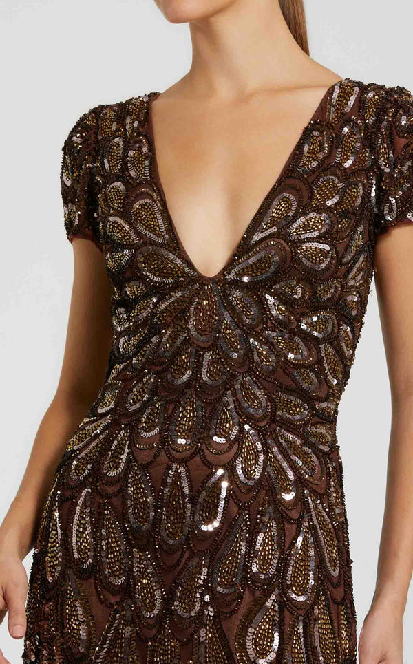 Mac Duggal 5243 Chocolate