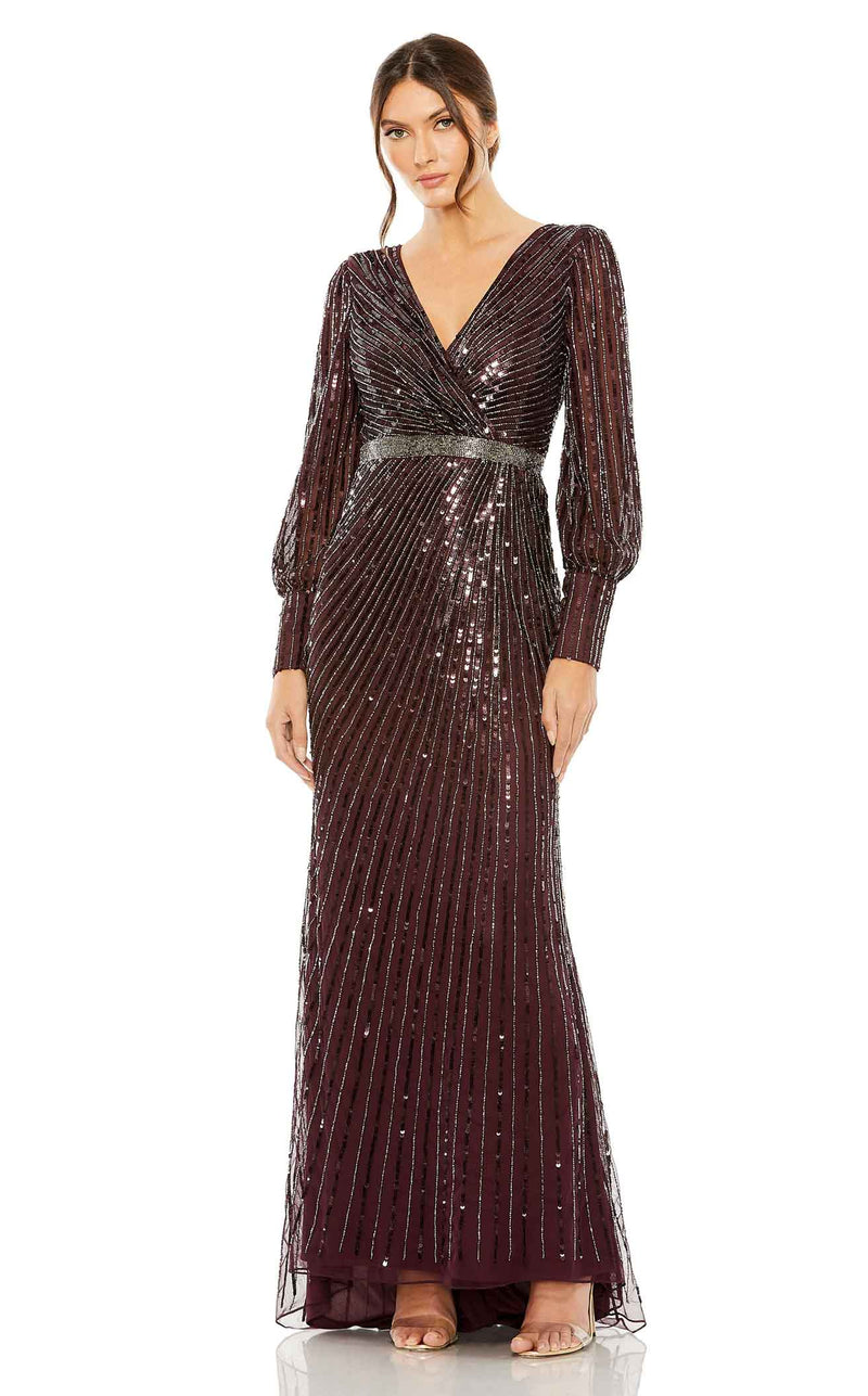 Mac Duggal 5501 Black Berry
