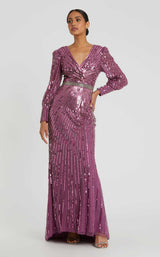 Mac Duggal 5501 Raspberry