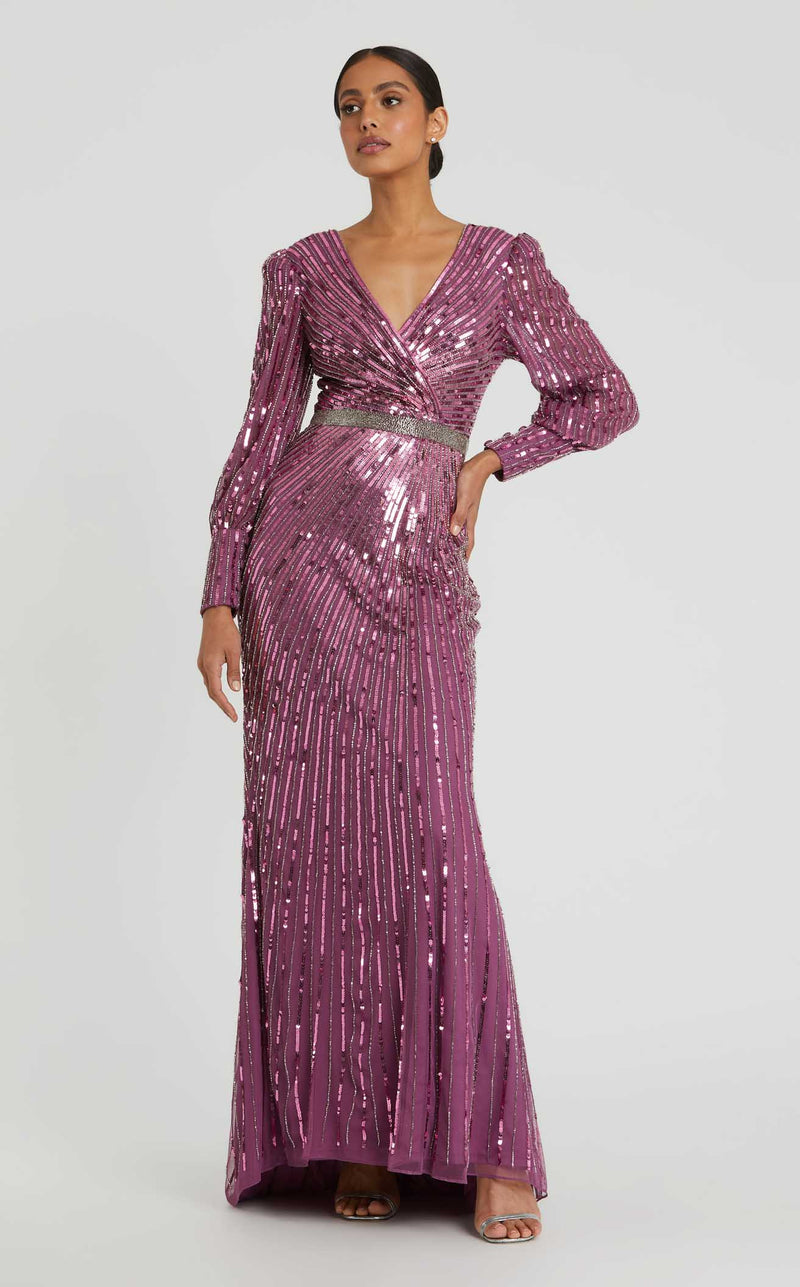 Mac Duggal 5501 Raspberry