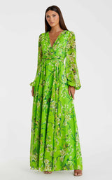 Mac Duggal 56013 Green Multi