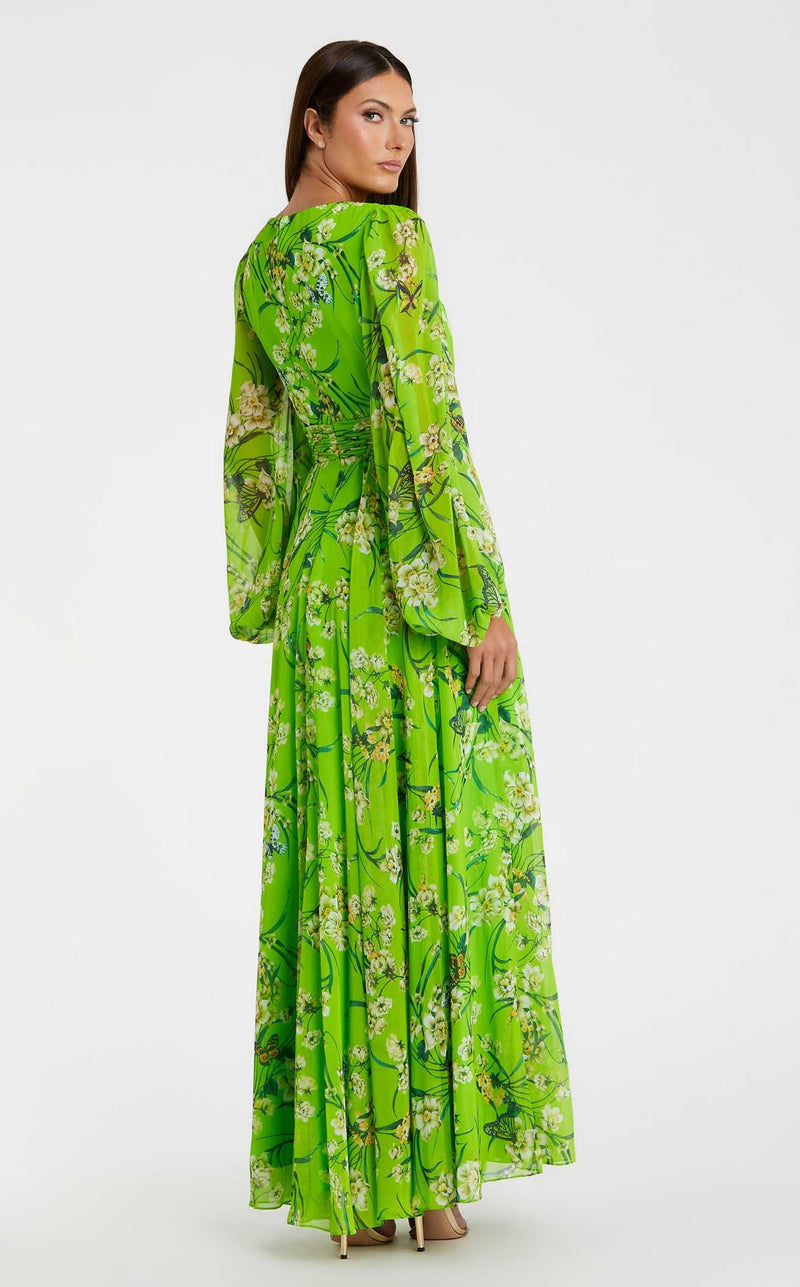 Mac Duggal 56013 Green Multi