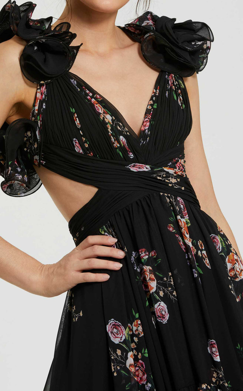 Mac Duggal 56054 Black Multi