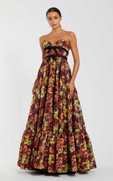 Mac Duggal 56166 Burgundy-Multi