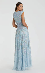 Mac Duggal 5647 Ice-Blue-Multi